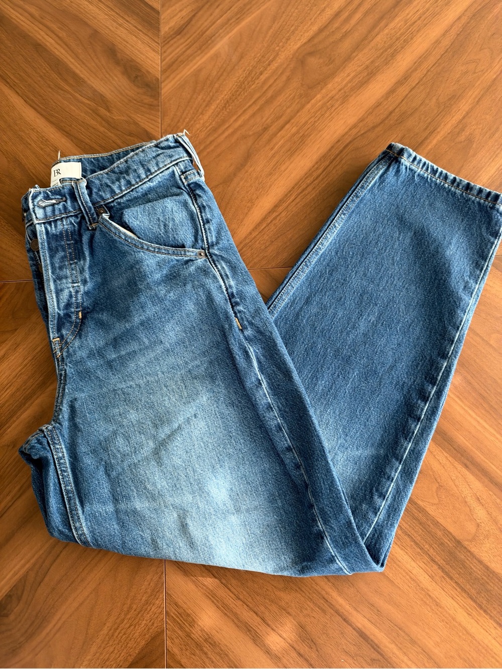 Banana Republic Women's Blue barrel Jeans